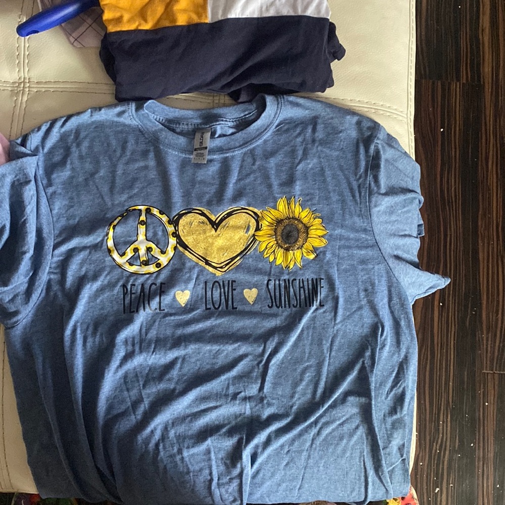 Simple blue shirt